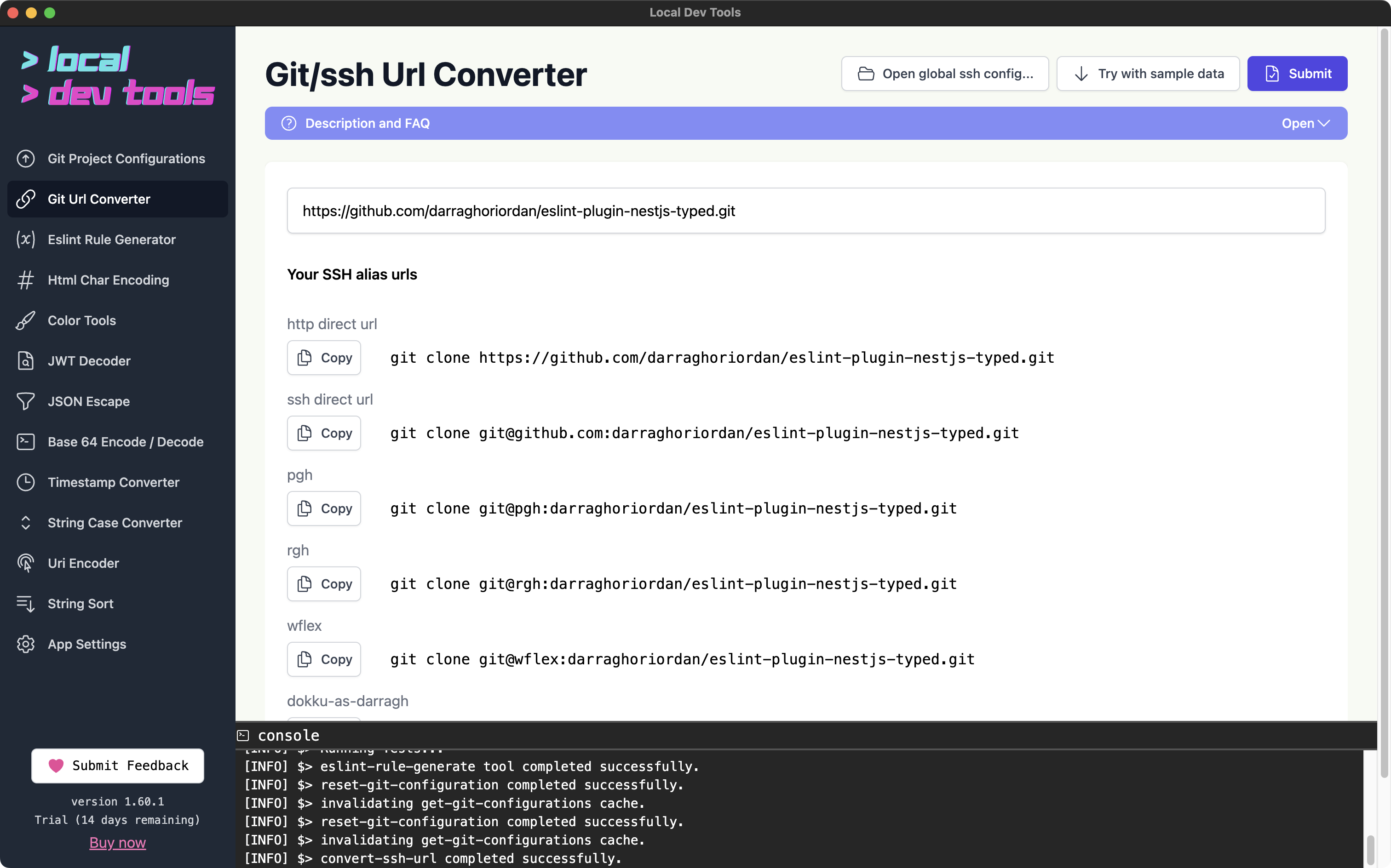 Git URL Converter